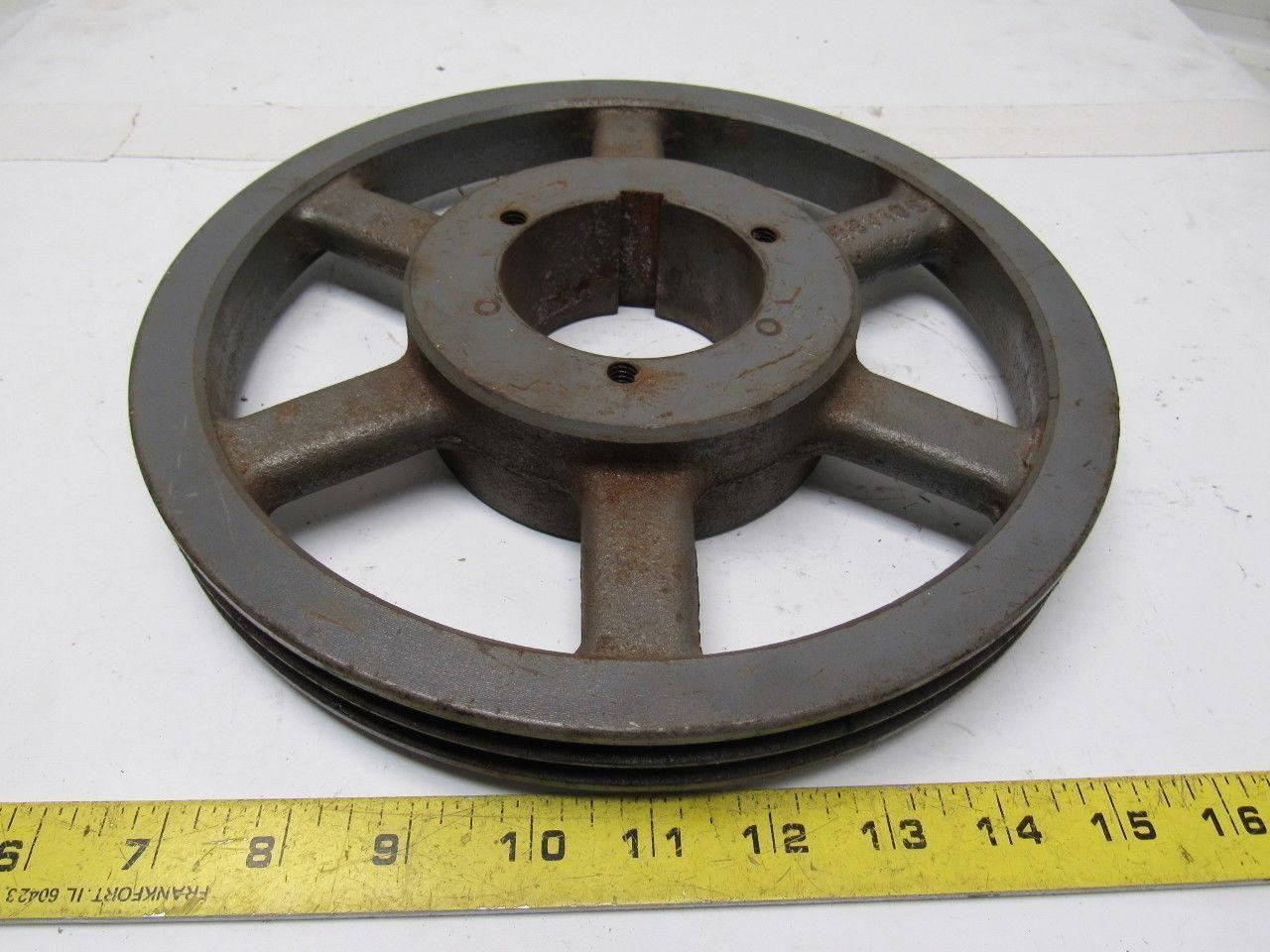 Browning 3Q3V106 2 Groove Split Taper Pulley Q1 Bushing 3V Belt