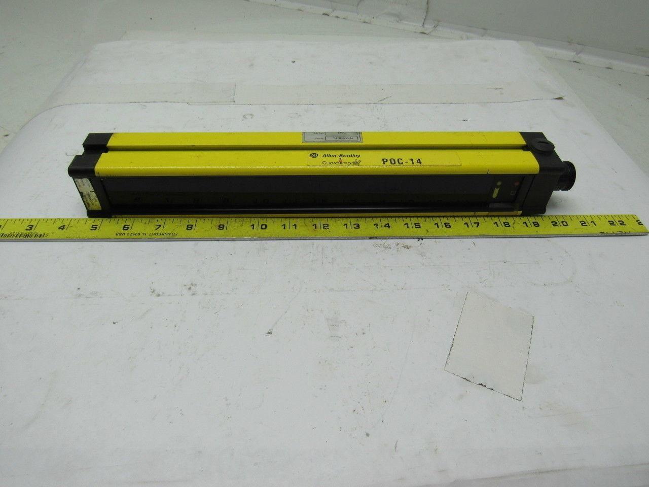 A-B Allen Bradley 440L-T4B0300N POC-14 Safety Light Curtain Transmitter 12"