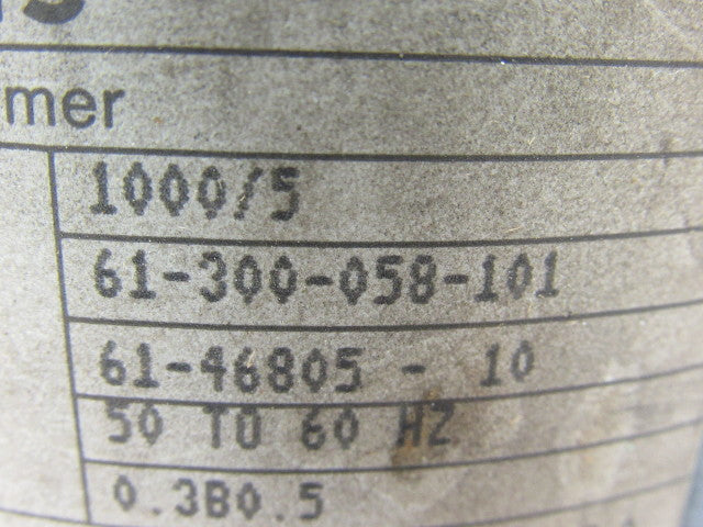 Siemens 61-300-058-101 Type RD-110 Current Transformer Ratio 1000/5 50/60Hz