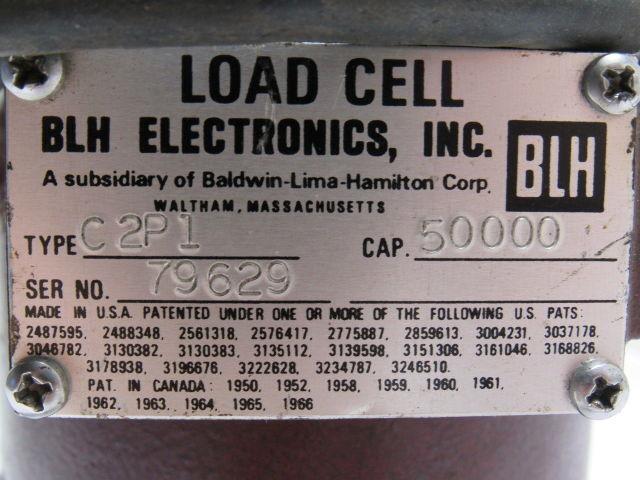 BLH Electronics C2P1 Compression Load Cell 50,000 Lb Capacity 50K