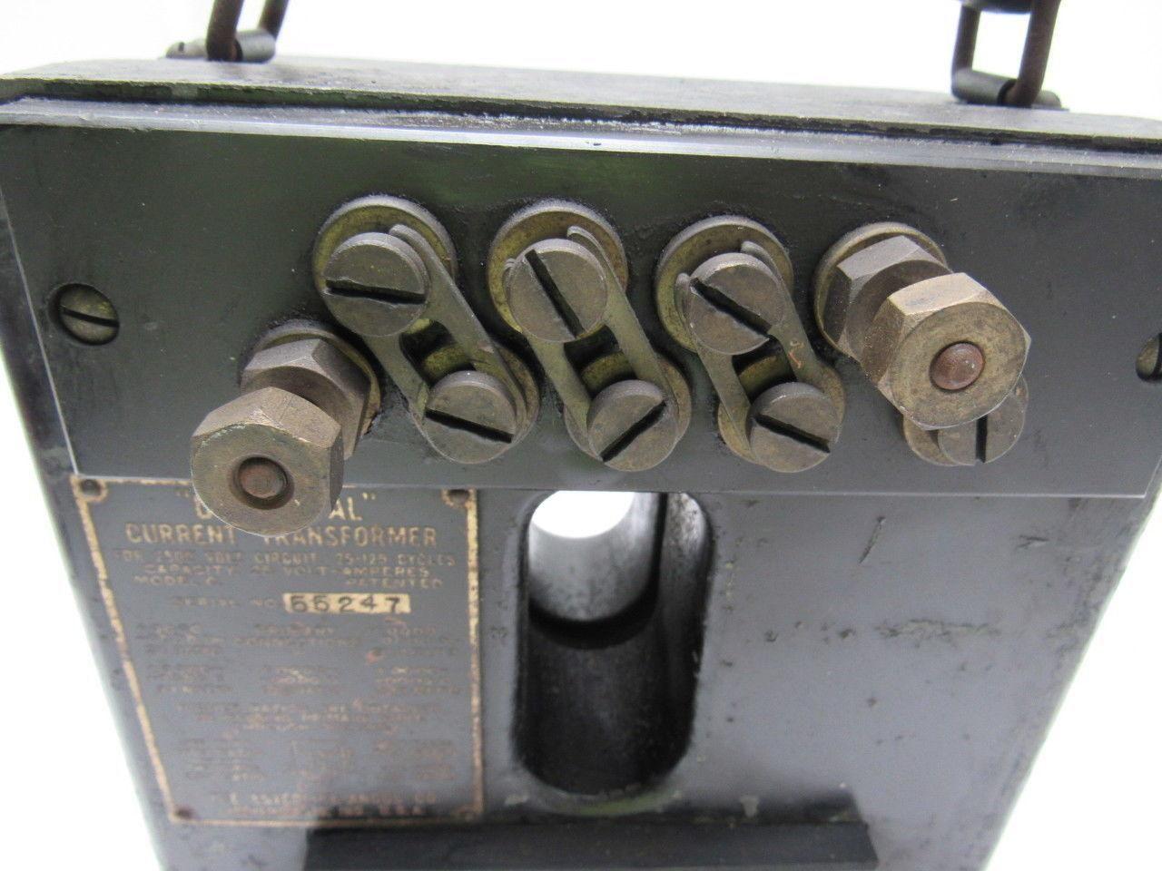 Esterline Angus Model C Universal Current Transformer 2500 Volt