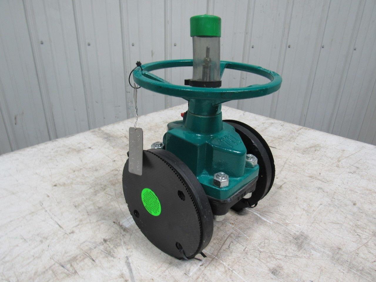 TRU-TECH 3AAAJ-CA-M2 Tru-Flow Rubber Diaphragm Manual Valve 3" Flanged 150 PSI