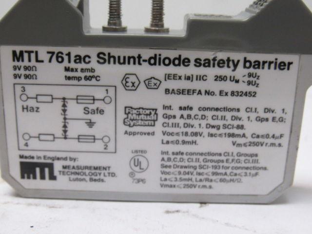 MTL 761ac Shunt-Diode Safety Barrier 9V
