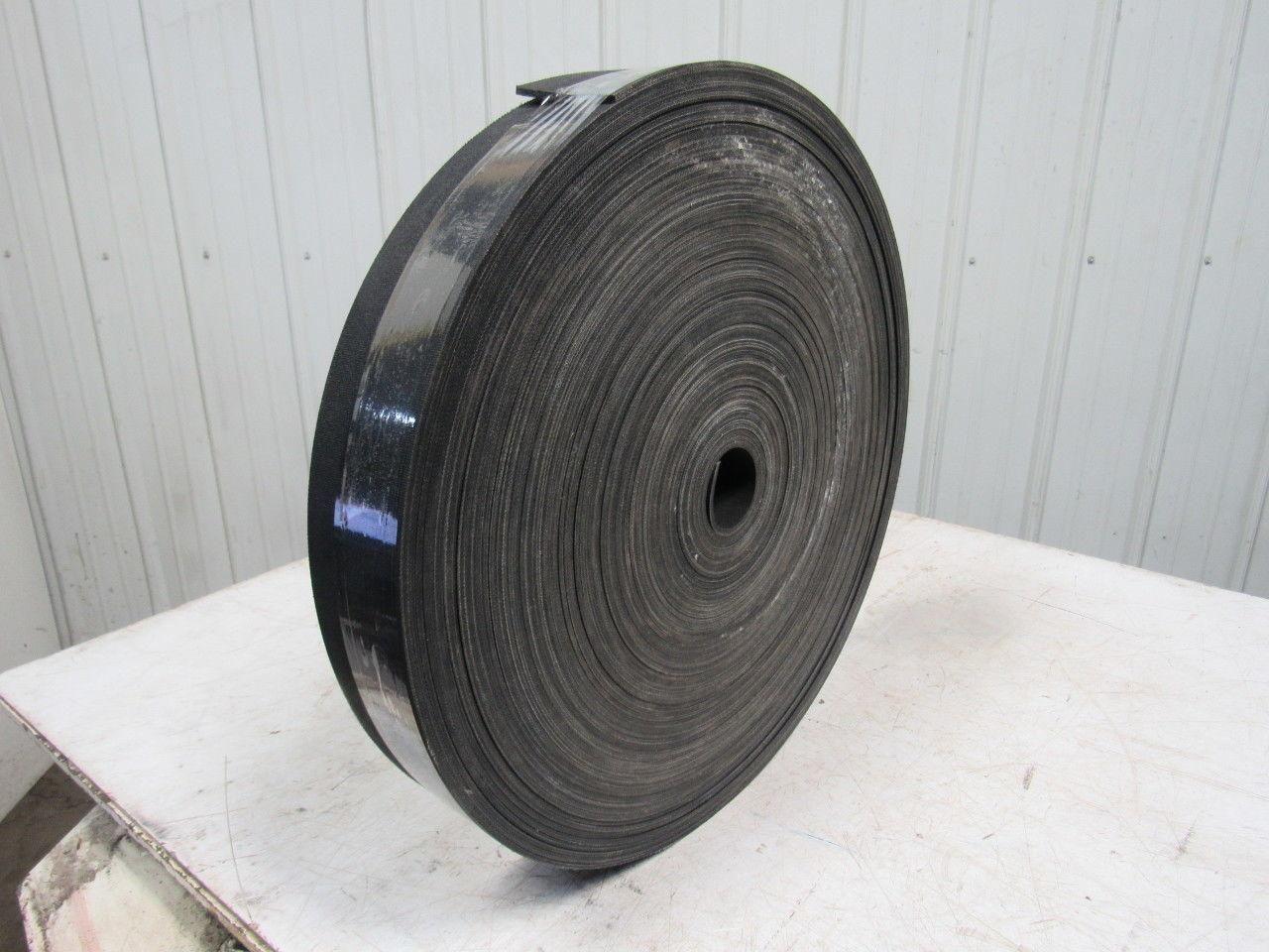 Triple Ply Black Conveyor Belt Nitrile Friction Surface 194' X 3-1/2" X 0.135"