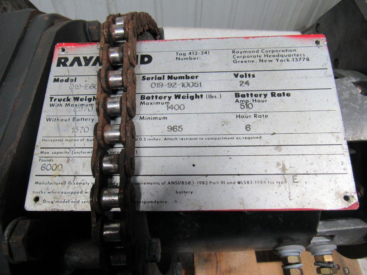 Raymond 019-E6OL Electric Fork Lift 24V Drive motor Assembly Unit