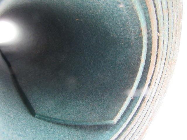 Green Polyester Fleece Conveyor Belt 10' X 24-3/4" X 0.210" Thick