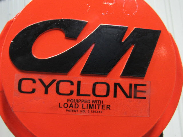 CM Model S 1-1/2 Ton Manual Chain Fall Hoist 8' Lift w/Load Limiter Tested