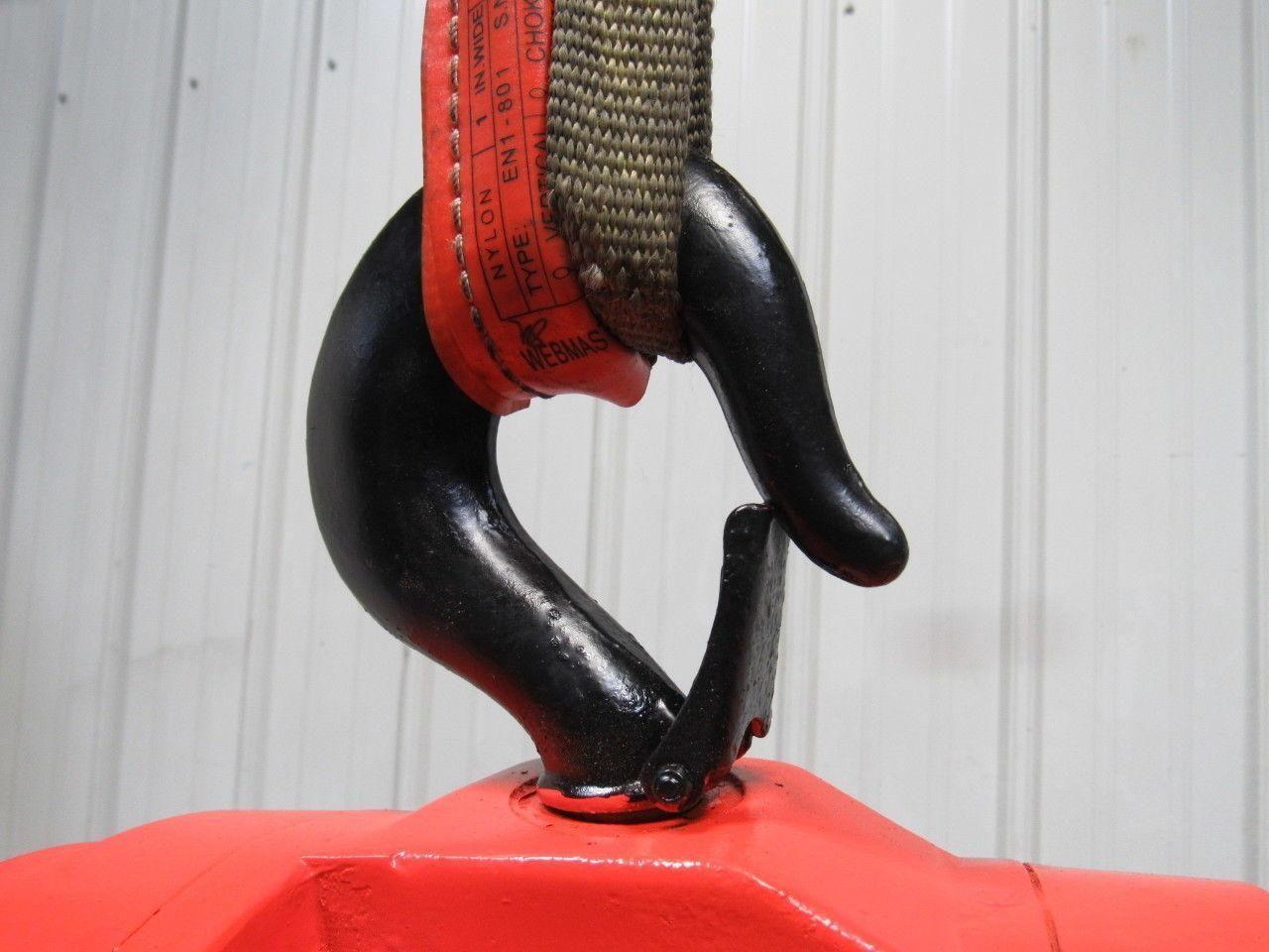 CM Model S 1-1/2 Ton Manual Chain Fall Hoist 8' Lift w/Load Limiter Tested