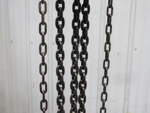 CM Model S 1-1/2 Ton Manual Chain Fall Hoist 8' Lift w/Load Limiter Tested