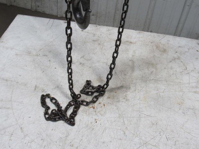 CM Model S 1-1/2 Ton Manual Chain Fall Hoist 8' Lift w/Load Limiter Tested