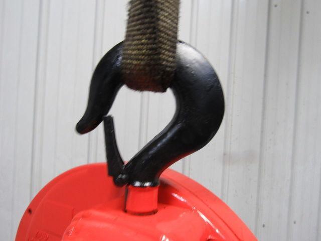 CM Cyclone Model S 1 Ton Manual Chain Fall Hoist 19' Lift w/Load Limiter Tested