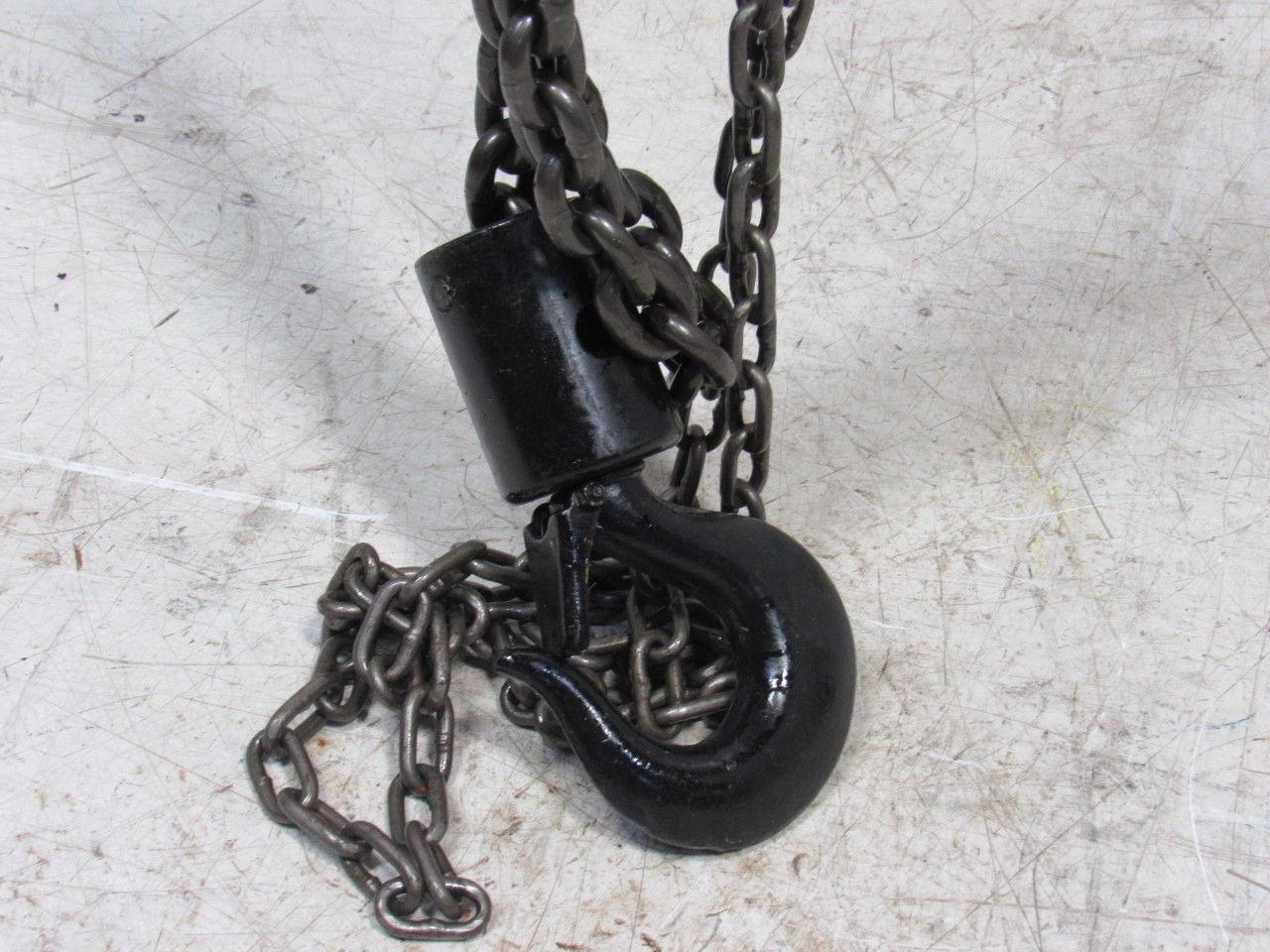 CM Cyclone Model M 1-1/2 Ton Manual Chain Fall Hoist 11' 4" Lift Load Tested