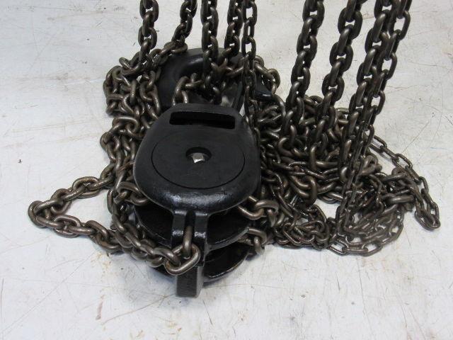 CM Model S 10 Ton Manual Chain Fall Hoist 8' 3" Lift w/Load Limiter Tested