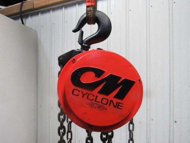 CM Model S 4 Ton Manual Chain Fall Hoist 32' 6" Lift w/Load Limiter Tested