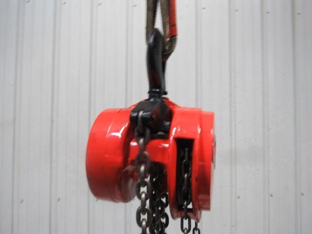 CM Cyclone Model S 3 Ton Manual Chain Fall Hoist 4'4" Lift w/Load Limiter Tested