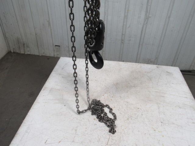 CM Cyclone Model S 3 Ton Manual Chain Fall Hoist 4'4" Lift w/Load Limiter Tested