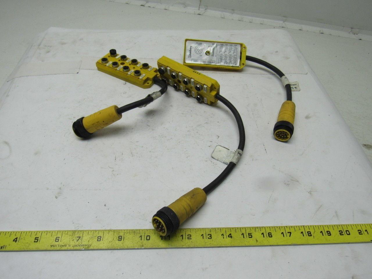 Lumberg ASB 8/LED 5/4-14/RS120M 8 Port Micro J- Box W/ LED Indicators Lot Of 3