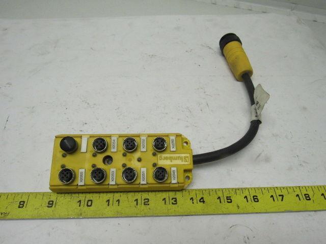 Lumberg ASB 8/LED 5/4-14/RS120M 8 Port Micro J- Box W/ LED Indicators Lot Of 3