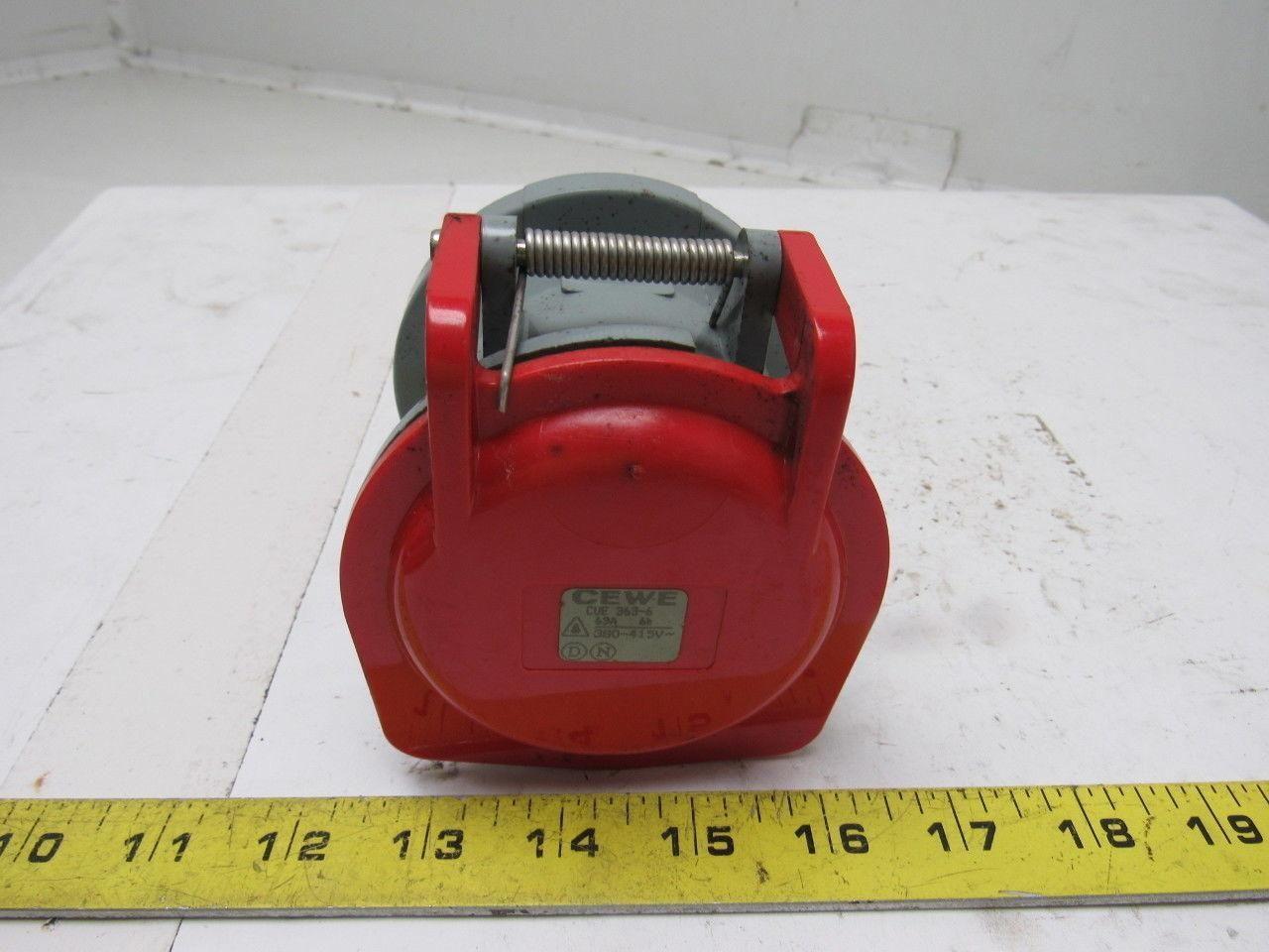 CEWE CUE 363-6 63 Amp 380-415VAC 4 Pole Splash proof Plug
