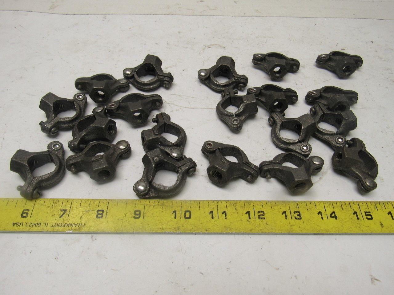 Figure 138R Split Ring Hangers 1/2" Black Malleable Iron 3/8" Rod Size Lot of20