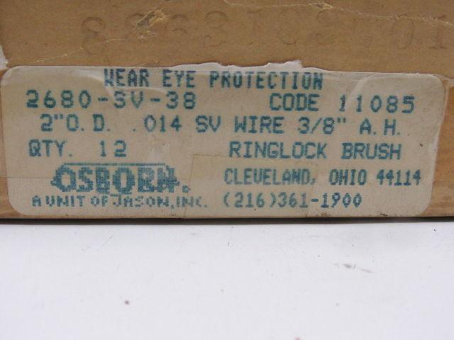 Osborn 2680-SV-38 Wire Wheel 2" OD 3/8 Arbor Lot of 12