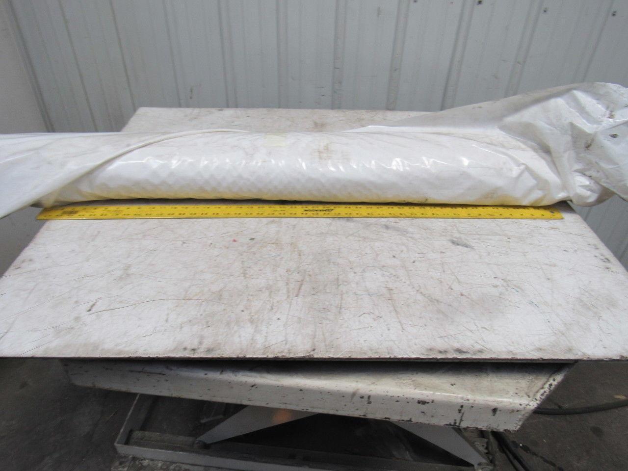 1-Ply White Smooth Top Conveyor Endless 3600mm x 1400mm X 0.065"1.35mm
