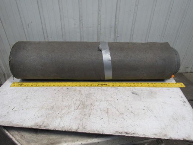 Interwoven Polyester Black PVC Crescent Top Conveyor Belt 99' x 42-1/8"x0.068"