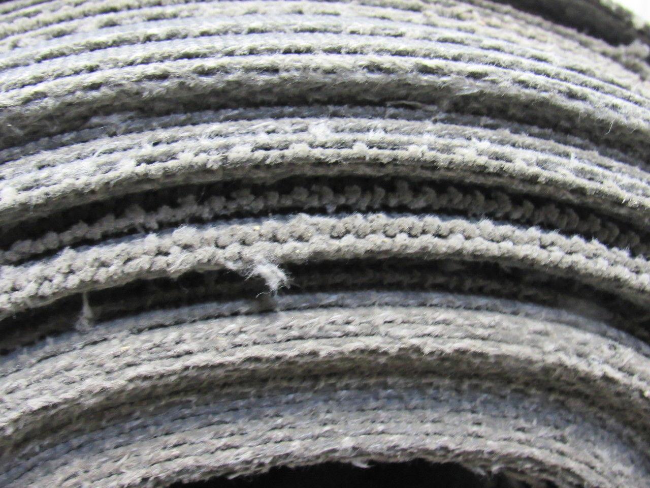 Interwoven Polyester Black PVC Crescent Top Conveyor Belt 99' x 42-1/8"x0.068"