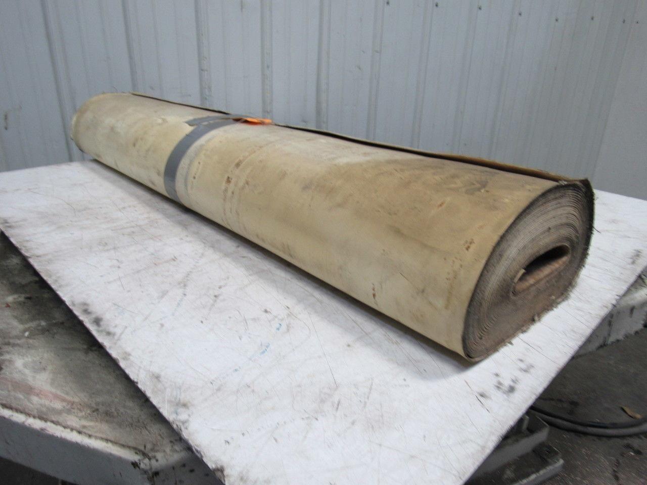 2-Ply White/Clear Polyurethane Smooth Top Conveyor Belt 52' X 49" X 0.065"