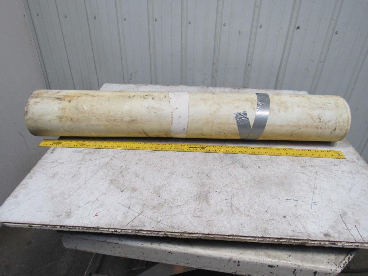 2-Ply White/Clear Polyurethane Smooth Top Conveyor Belt 49' X 49" X 0.065"
