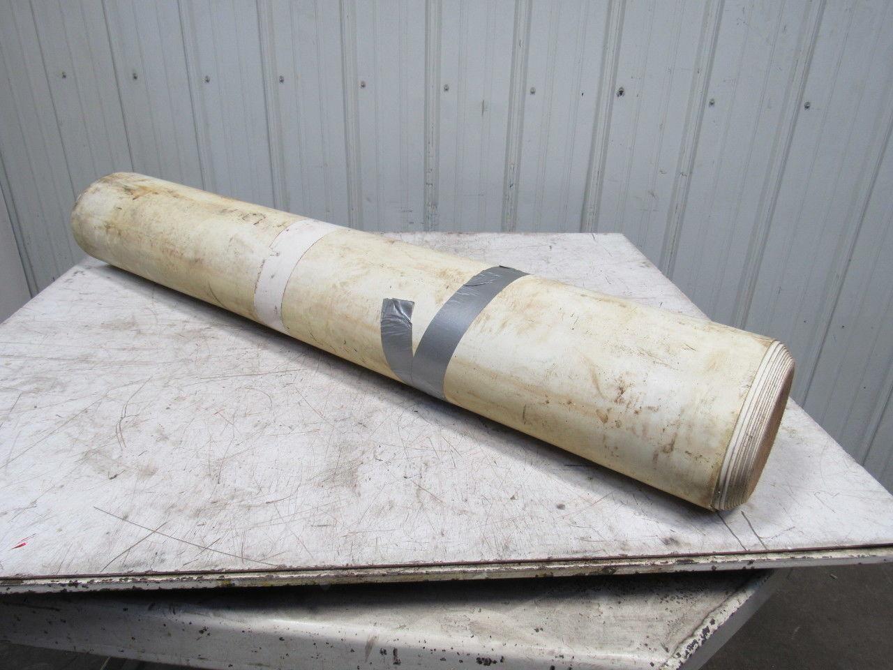 2-Ply White/Clear Polyurethane Smooth Top Conveyor Belt 49' X 49" X 0.065"