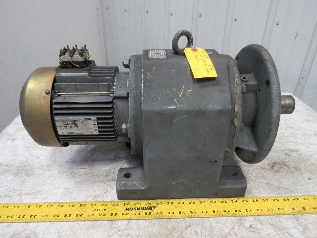 SEW-EURODRIVE R83F In-Line Gear Motor Speed Reducer 121.12:1 Ratio