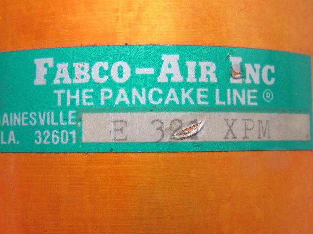Fabco-Air E-321-XPM Pneumatic Air Pancake Cylinder 3" Bore 1-1/2" Stroke
