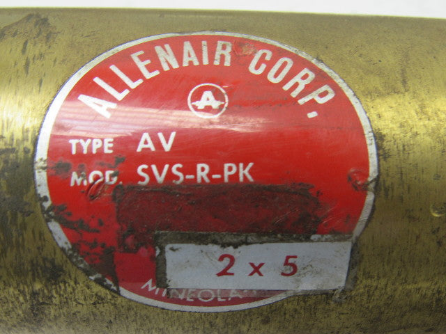 Allenair Type AV SVS-R-PK Pneumatic Air Cylinder & Solenoid 2" Bore 5" Stroke