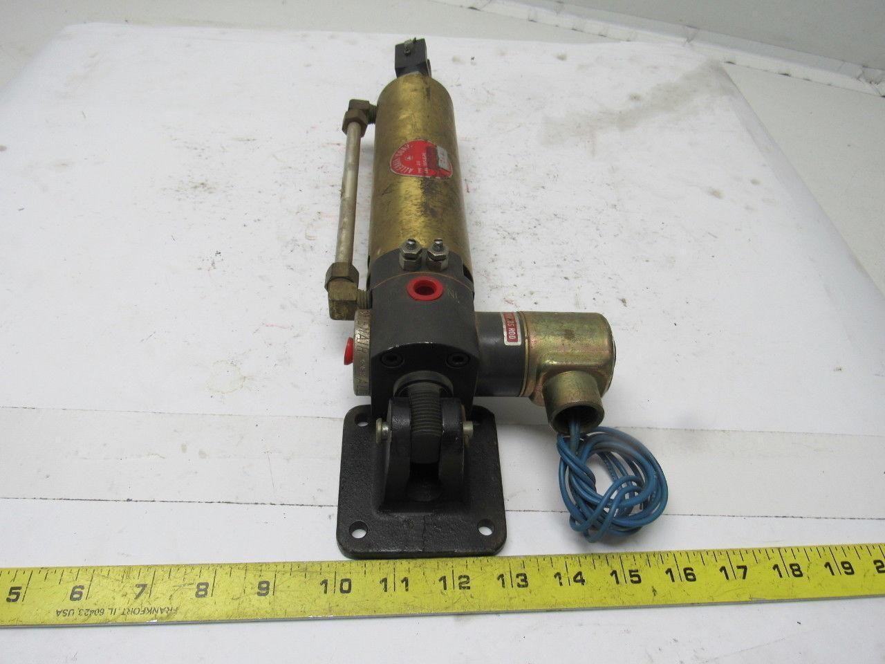 Allenair Type AV SVS-R-PK Pneumatic Air Cylinder & Solenoid 2" Bore 5" Stroke
