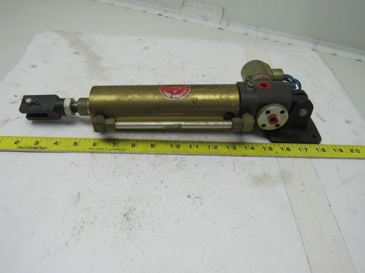 Allenair Type AV SVS-R-PK Pneumatic Air Cylinder & Solenoid 2" Bore 5" Stroke