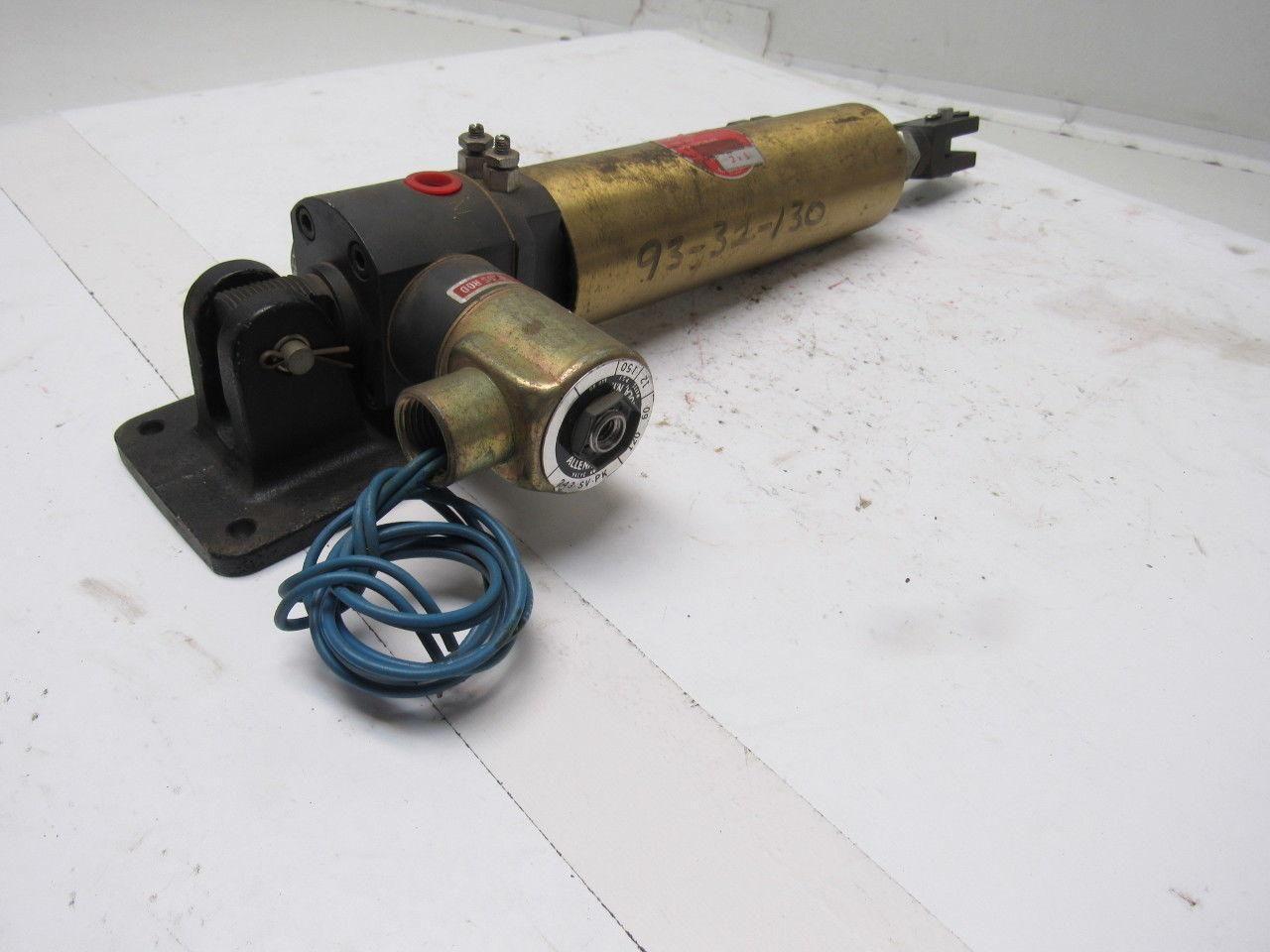 Allenair Type AV SVS-R-PK Pneumatic Air Cylinder & Solenoid 2" Bore 5" Stroke