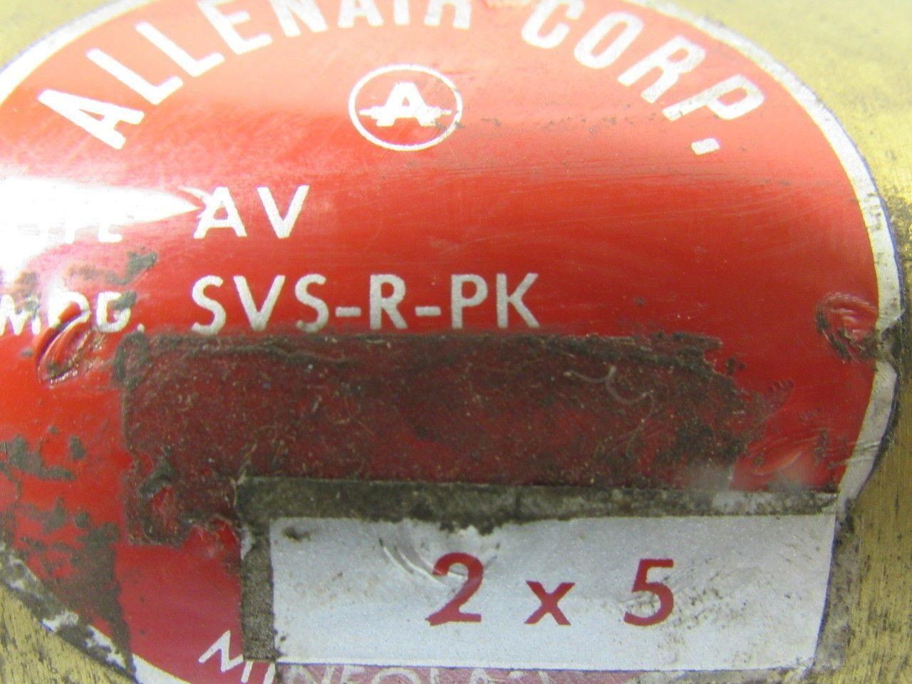 Allenair Type AV SVS-R-PK Pneumatic Air Cylinder & Solenoid 2" Bore 5" Stroke