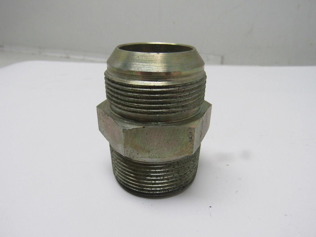 Male 37 Degree 24 JIC x 1-1/2"NPT Male NPT Steel Adapter Fitting