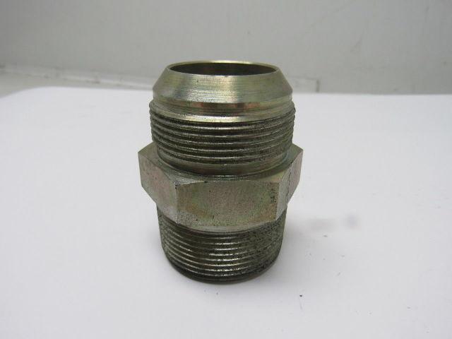Male 37 Degree 24 JIC x 1-1/2"NPT Male NPT Steel Adapter Fitting