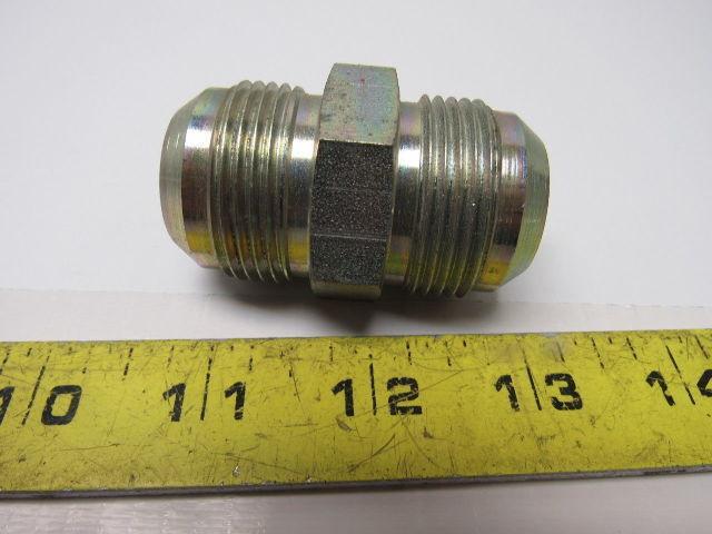 Male 37 Degree 16 JIC x 37 Degree 16 JIC Steel Adapter Fitting Lot of 2