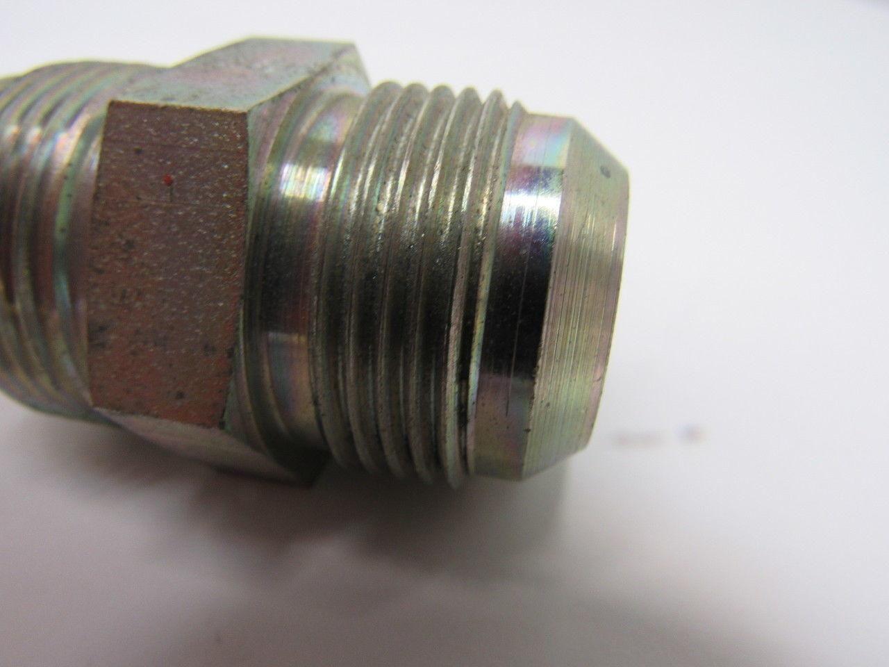 Male 37 Degree 16 JIC x 37 Degree 16 JIC Steel Adapter Fitting Lot of 2