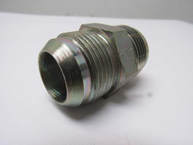 Male 37 Degree 16 JIC x 37 Degree 16 JIC Steel Adapter Fitting Lot of 2