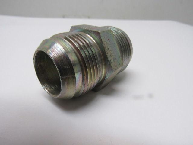 Male 37 Degree 16 JIC x 37 Degree 16 JIC Steel Adapter Fitting Lot of 2