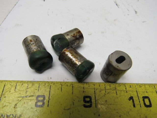 Dayton KDO50 75X8 .2540x .1290 Oblong Hole Press Fit Die Button Matrix Lot Of 4
