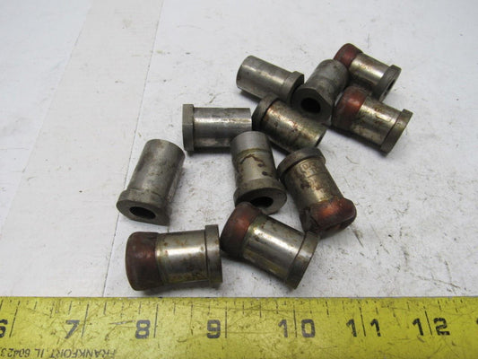 Dayton VBX75 125 .398 Round Hole Press Fit Die Button Flared Relief Lot Of 11