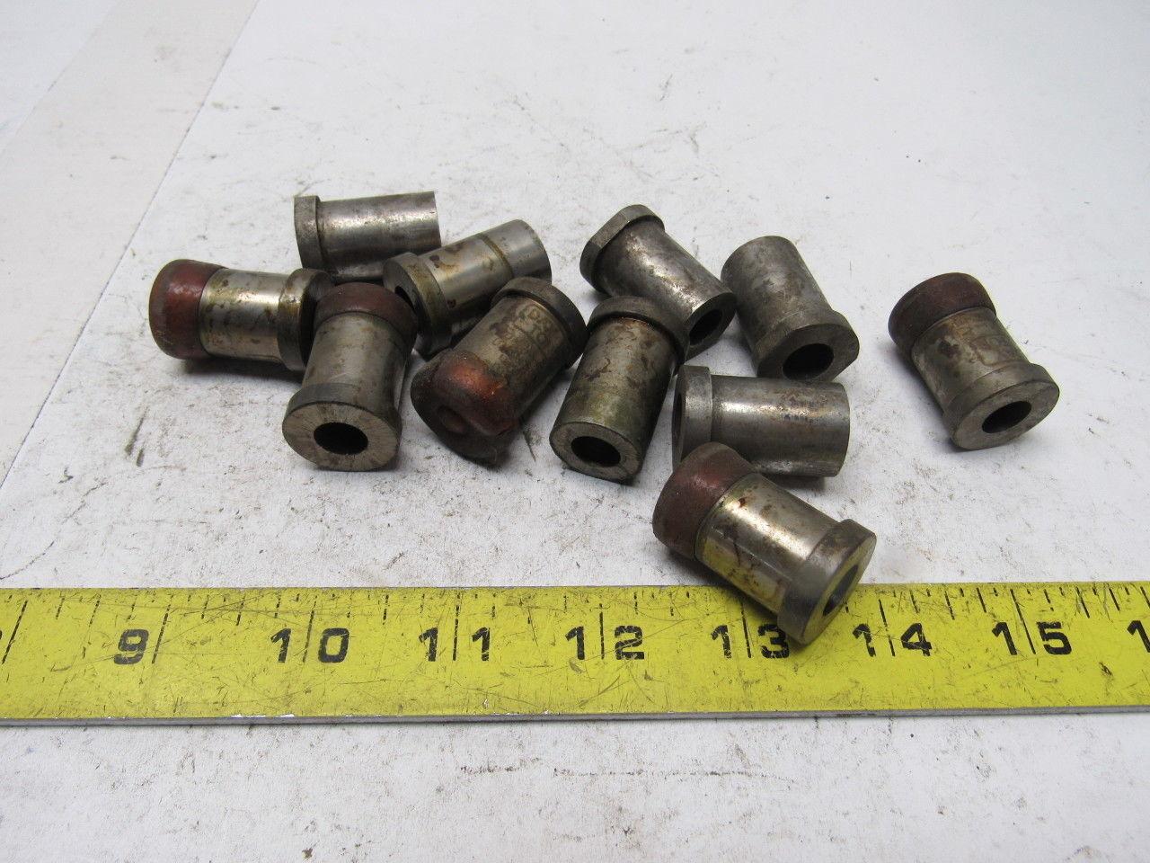 Dayton VBX75 125 .398 Round Hole Press Fit Die Button Flared Relief Lot Of 11