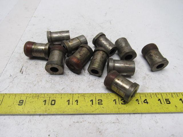 Dayton VBX75 125 .398 Round Hole Press Fit Die Button Flared Relief Lot Of 11