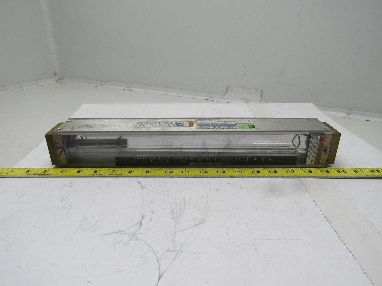 Brooks Instruments 1307FL24CJ1AA Vertical Read Flow Meter Gpm 0-10 Water 100 PSI