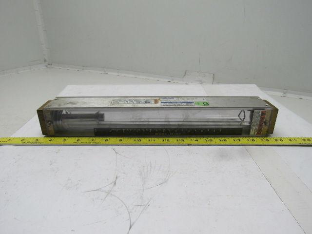 Brooks Instruments 1307FL24CJ1AA Vertical Read Flow Meter Gpm 0-10 Water 100 PSI